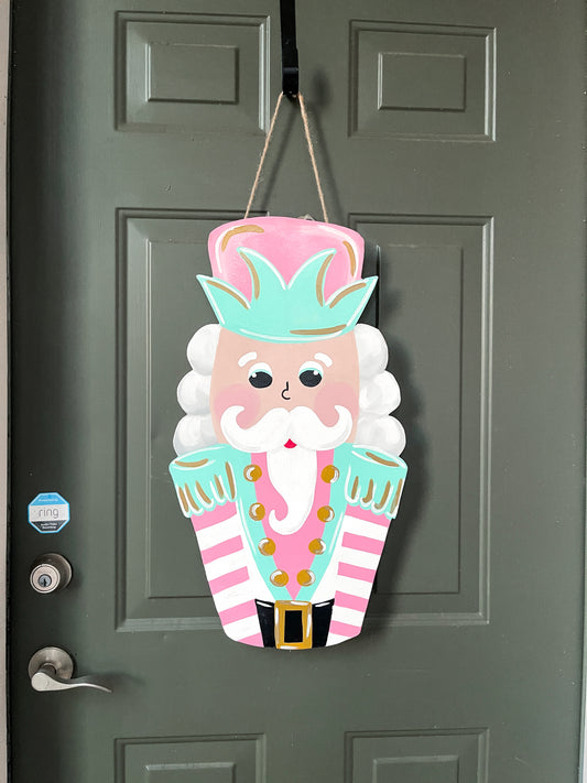 Hand-Painted Nutcracker Wooden Door Hanger