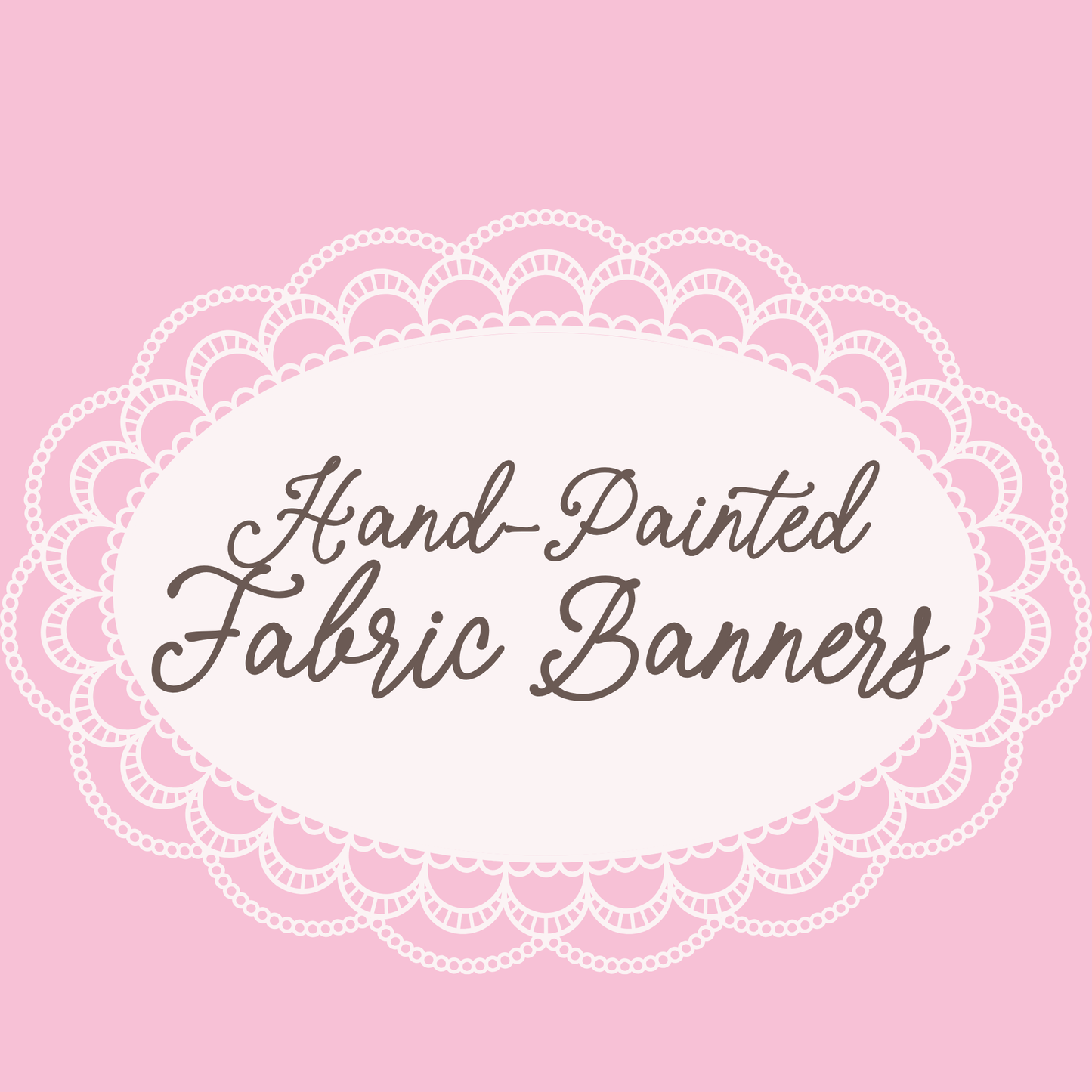 Hand-Painted Fabric Banner