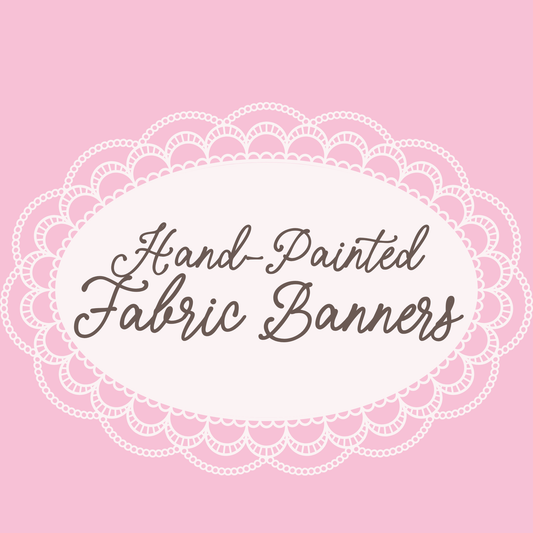 Hand-Painted Fabric Banner