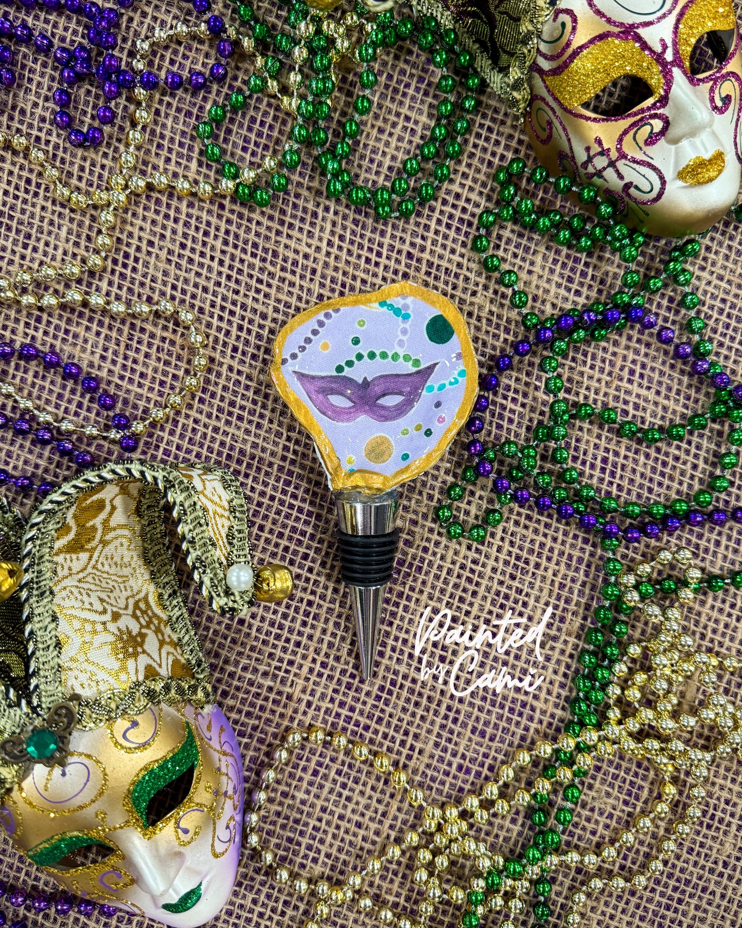 Let the Good Times Pour! Decoupaged Oyster Shell Wine Stoppers