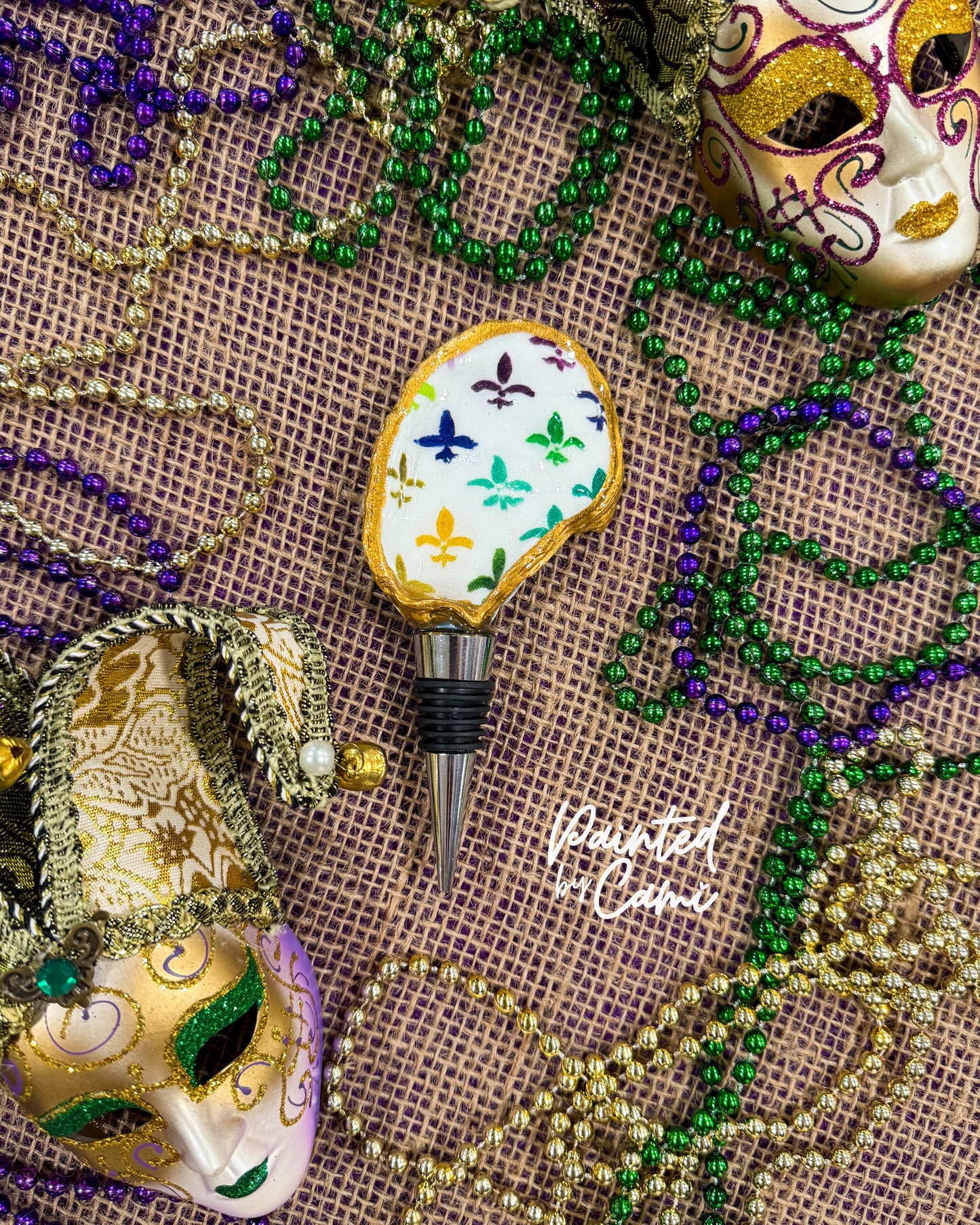 Let the Good Times Pour! Decoupaged Oyster Shell Wine Stoppers