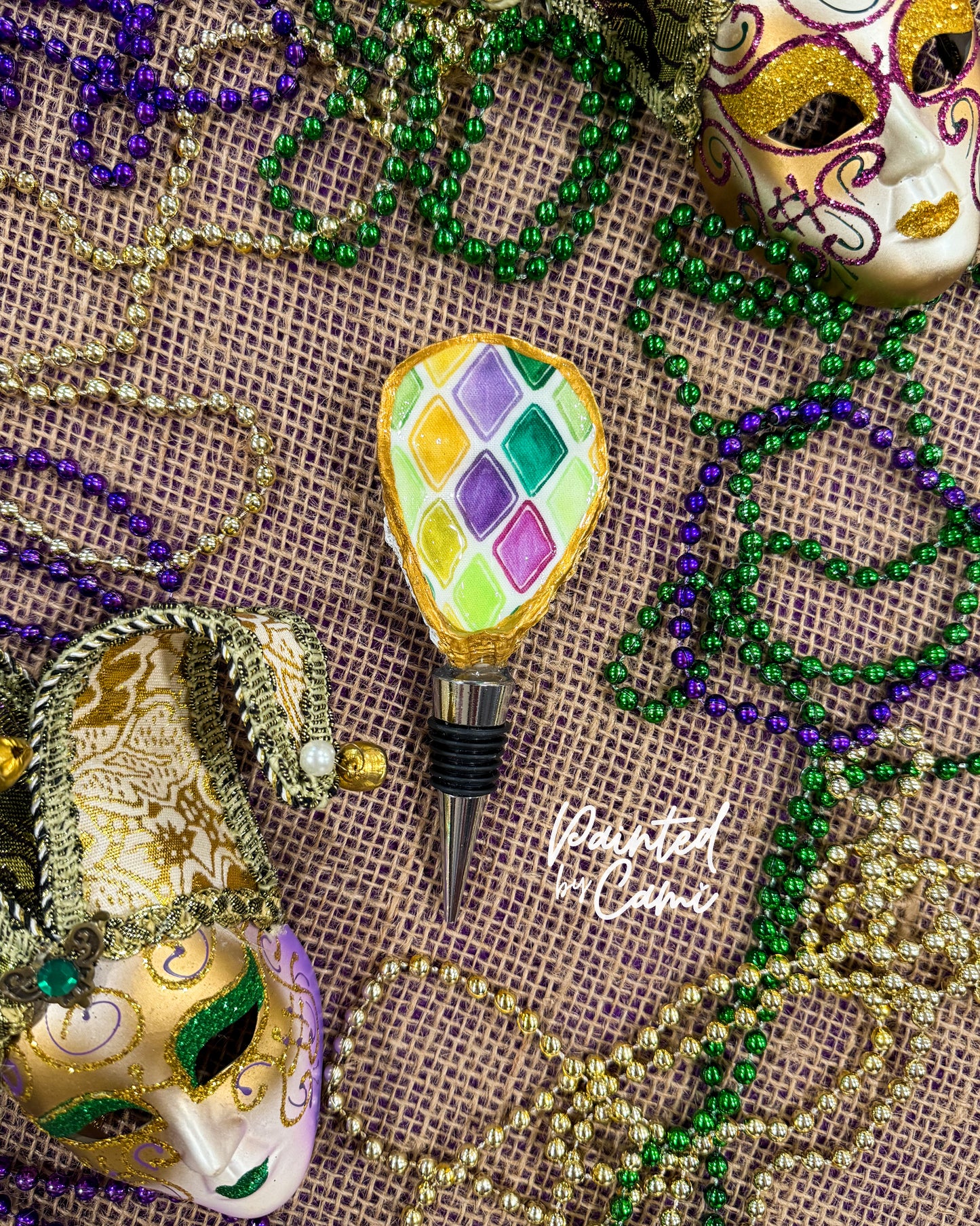 Let the Good Times Pour! Decoupaged Oyster Shell Wine Stoppers