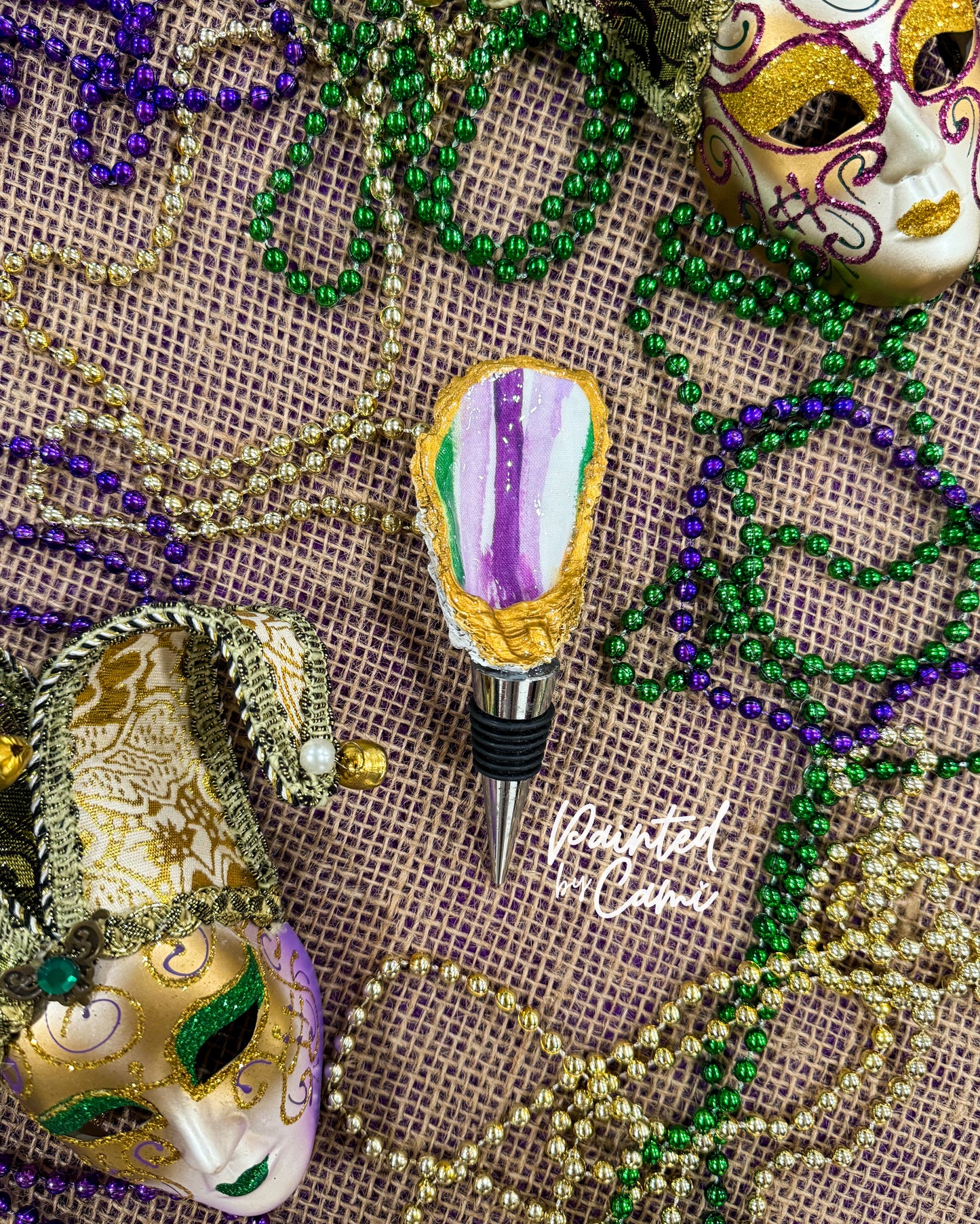 Let the Good Times Pour! Decoupaged Oyster Shell Wine Stoppers