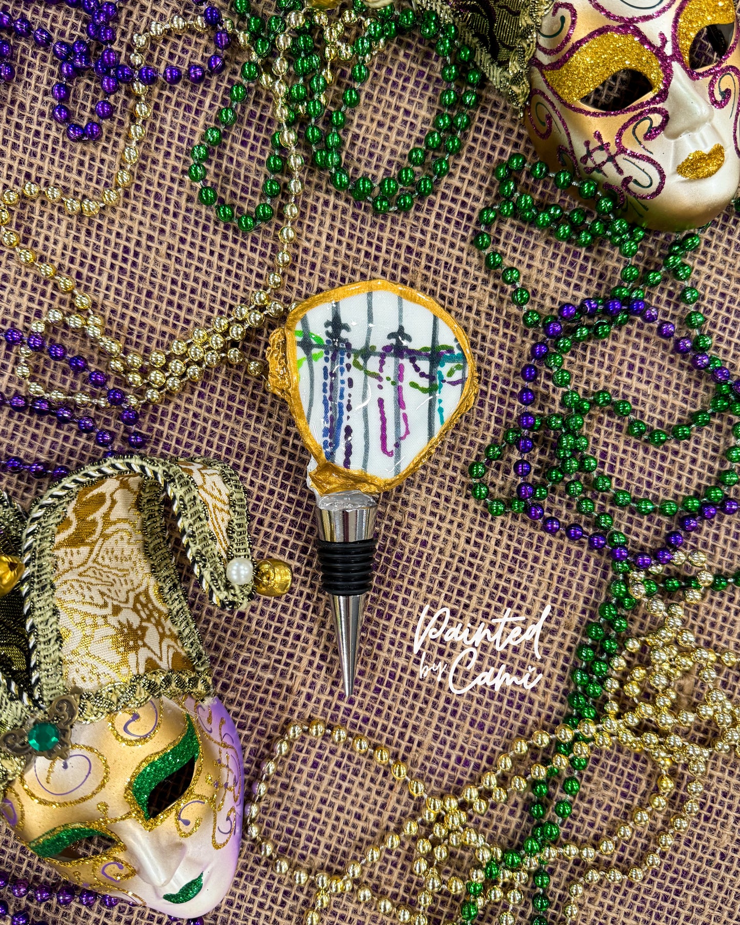 Let the Good Times Pour! Decoupaged Oyster Shell Wine Stoppers